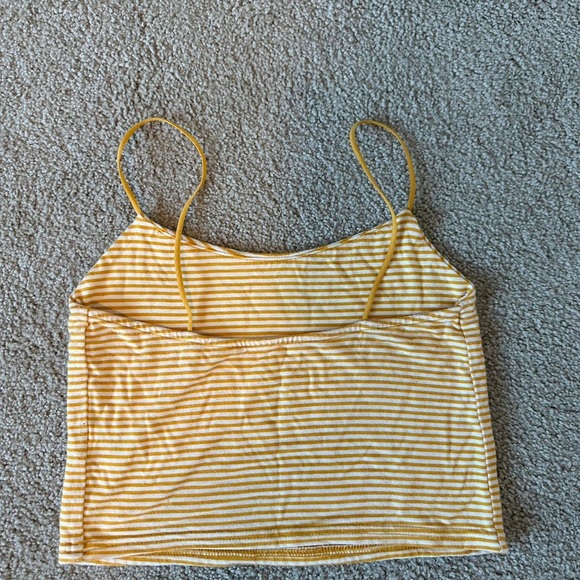 pacsun yellow and white striped tanktop - Picture 2 of 3
